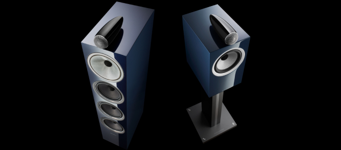Bowers & Wilkins Midnight Blue Metallic 705 and 702 Signature Speakers Unveiled