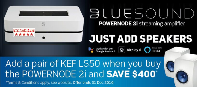 Power Up with Bluesound and KEF’s ‘Just Add Speakers’ Promotion