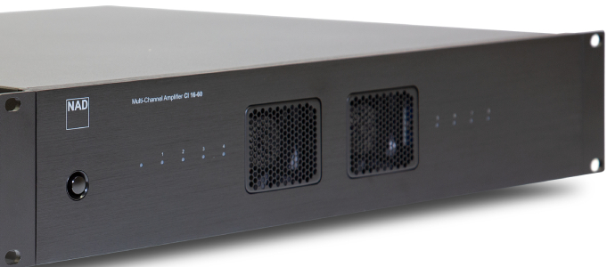 NAD CI 16-60 DSP 16-Channel Rack-Mounted Amp Launched