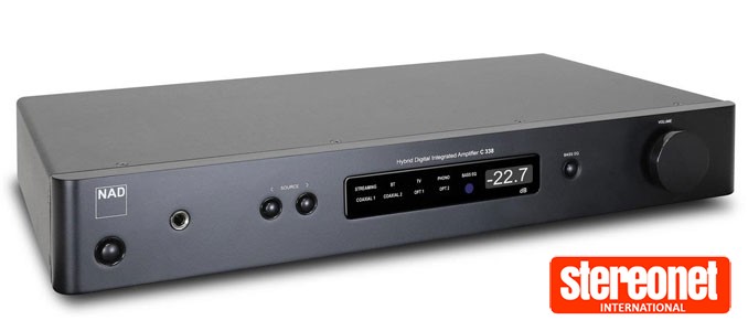 NAD COVERS ALL BASES, C338 INTEGRATED AMPLIFIER & BUILT-IN CHROMECAST
