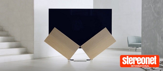 BANG & OLUFSEN BEOVISION HARMONY OLED TV FOLDS AWAY IN MILAN