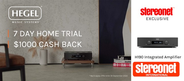 Hegel’s H190 Trial At Home + $1000 Cashback Offer