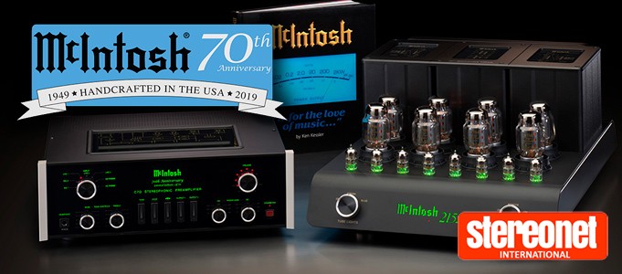 MCINTOSH CELEBRATES 70TH ANNIVERSARY WITH NEW PRE AND POWER VALVE AMPS