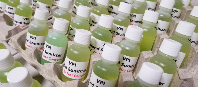 VPI Turns to Making Hand Sanitiser